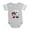 Heather Gray, variant on CafePress - Cute Kawaii Cat - Cute Infant Baby Football Bodysuit