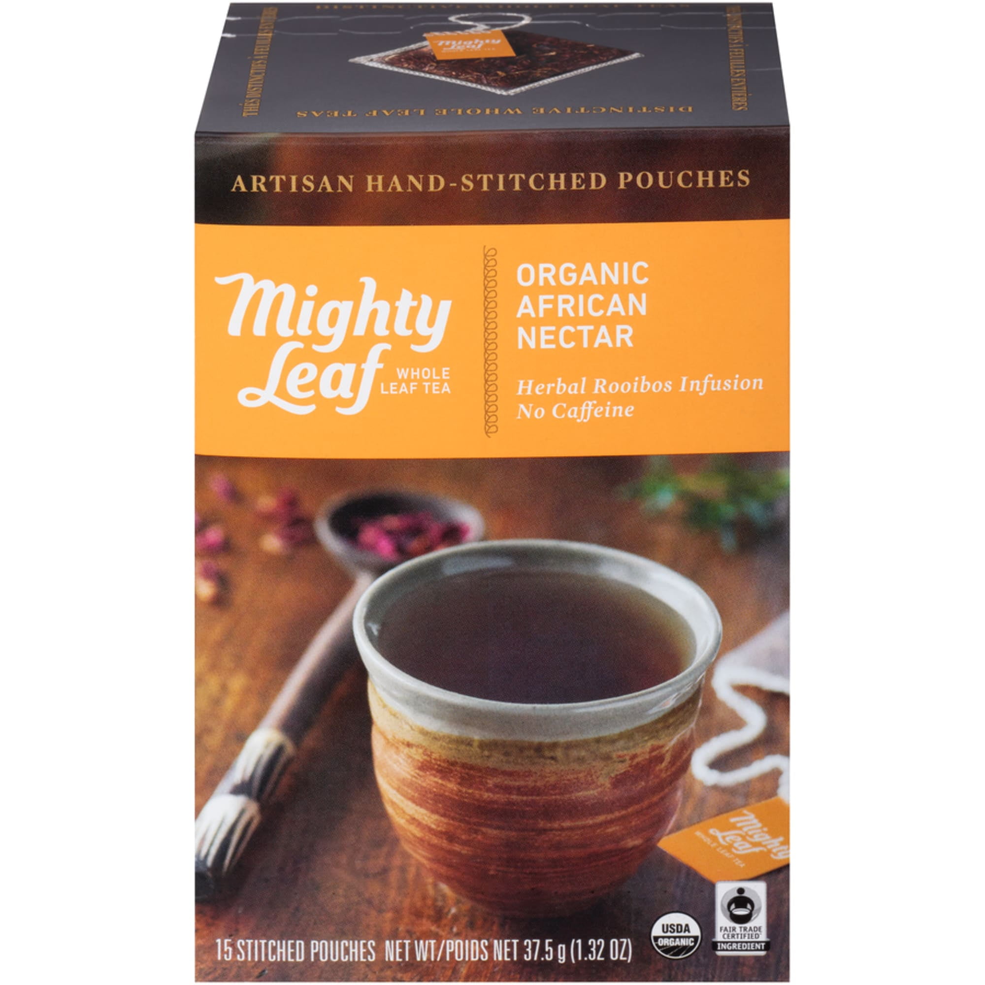 Mighty Leaf Tea Organic African Nectar, Herbal Tea, 15 tea bags
