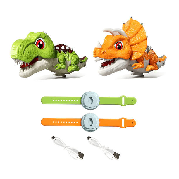 2 Walkie Talkies Niños Recargable Radios Para Niños Malubero Verde y Naranja "