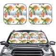 thumbnail image 2 of Xecao Gnome and Surfing for Foldable Car Sun Shades (2-Pack) offer sun protection with an easy-fold design for convenient windshield shading., 2 of 7