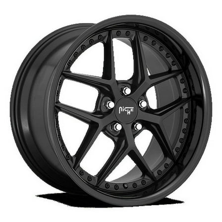 Niche 1PC Aluminum Rim M226 VICE 19X9.5in Gloss Black Matte Black Finish, M226199521 35