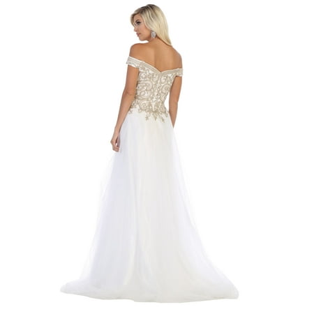 Formal Dress Shops Inc Bridal Formal Wedding Gown Walmart Com