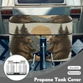 thumbnail image 3 of Yuyamidu Bear RV Propane Tank Cover Mountain Gas Cylinder Cover Waterproof Double 20 Lb Propane Tank Protection for Camper Trailer, All Weather Protection Accessory, 3 of 8