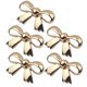 thumbnail image 1 of 5 piezas de clips para zapatos, decoración de cuero, piezas para bolsos, hebilla, joyería decorativa 5 uds oro rosa, 1 of 7