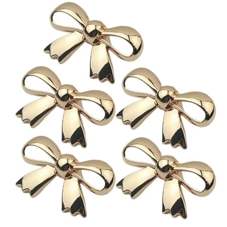 

5 Pieces Metal Shoe Clips Garments Hardware Clasp Decor Decorative Accessories Buckle for Party Decor Craft DIY Wedding Bridal Rose pcs Rose Gold