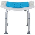 thumbnail image 3 of HomCom 6-Level Adjustable Curved Bath Stool Spa Shower Chair Non-Slip Design for the Elderly, Injured, & Pregnant Women, 3 of 10