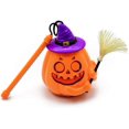 thumbnail image 1 of Juguetes de calabaza para fiesta de Halloween con sonido de terror, calabaza, bruja, escoba de mano, Jack-o'-Lantern colgante, 3 pilas AAA, farol de calabaza, luces navideñas para decoración de interiores y exteriores, fiesta oso de fresa Electrónica, 1 of 5