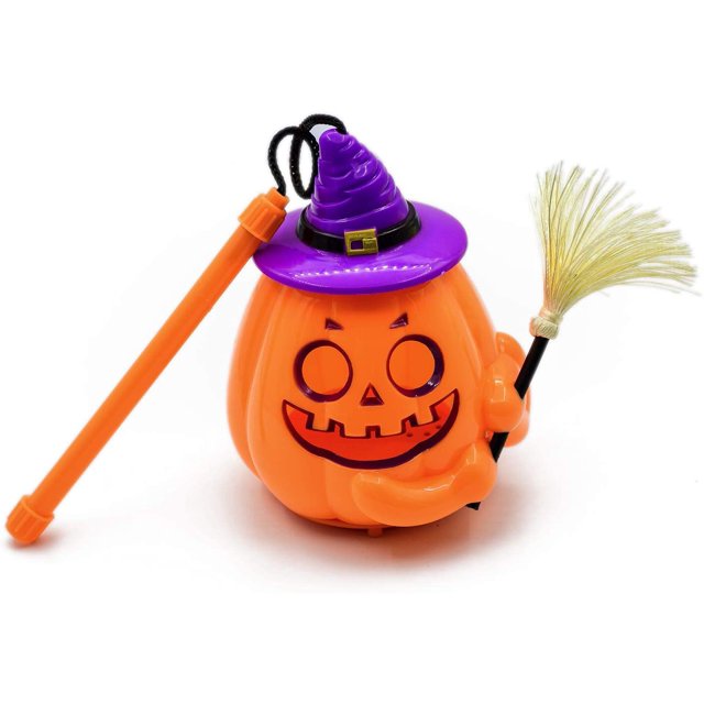 Juguetes de calabaza para fiesta de Halloween con sonido de terror, calabaza, bruja, escoba de mano, Jack-o'-Lantern colgante, 3 pilas AAA, farol de calabaza, luces navideñas para decoración de interiores y exteriores, fiesta oso de fresa Electrónica
