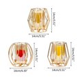 thumbnail image 3 of Electroplating Wrought Iron Candle Holder Geometric Candlestick Flower Vase, 3 of 4