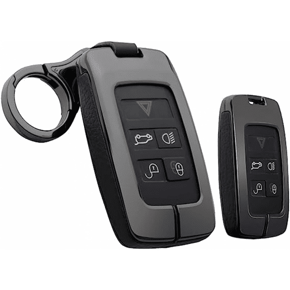 For Jaguar XE E-PACE XF 2018-2022 with Keychains,Key Fob Cover Shell For Land Rover Range Rover Evoque Discovery Sport Velar