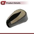 thumbnail image 4 of Cubierta de pomo de cambio de marcha antideslizante Unique Bargains para Honda CRV, protector de manija de cambio de palanca de cuero negro y beige, 4 of 6
