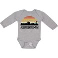 thumbnail image 3 of Inktastic Albuquerque New Mexico Skyline Boys or Girls Long Sleeve Baby Bodysuit, 3 of 5