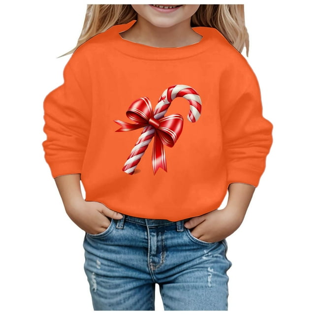 MIASHUI Chandails en Molleton d'Hiver pour Filles, Chandail à Capuchon de Noël Confortable avec Imprimé Flocon de Neige, Design Tendance pour Enfants