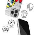 thumbnail image 3 of Mobile phone case with glitter overflow effect for Apple IPHONE 15 Plus original and officially Licensed The Powerpuff Girls pattern The Powerpuff Girls 015 adapted to the shape of the mobile phone, 3 of 5