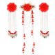 thumbnail image 2 of 2x Metal Long Tassel Flower Hairpin , Chinese Ethnic Style, Hair Ornament, Hanfu Accessories (3 Pieces) Yuyangstore Pinza de pelo con borla vintage, 2 of 8
