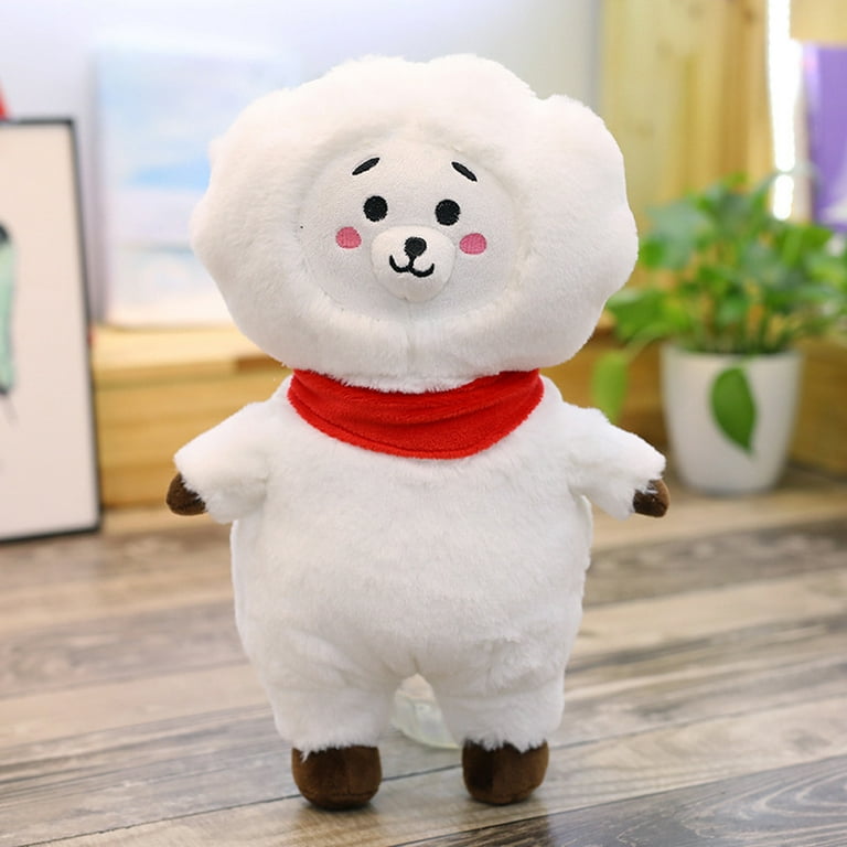 25CM Kpop BTS Plush Toys BT21 CHIMMY TATA SHOOKY SUGA COOKY Standing Doll  Cute Pillow Sofa Cushion Cartoon Gift 