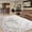 Beige, variant on Jamfeel Washable Entry Rug Floral Print Washable Carpet 2x3 Small Rugs Entryway Kitchen Bedroom, Black