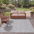 thumbnail image 3 of Safavieh Courtyard Emmeline Abstract Indoor/Outdoor Area Rug, Ivory/Dark Gray, 6'7" x 6'7" Square, 3 of 12