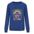 thumbnail image 5 of Xuyuer Women 100 Days of School Sweatshirt: Funny Teacher Shirts School Teaching Long Sleeves Teachers Gifts Tops Teacher Graphic T-Shirts School Days Tee Tops, 5 of 6
