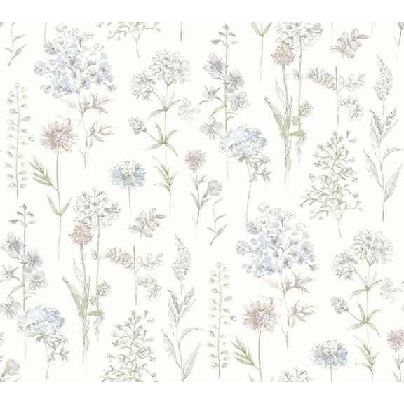Chesapeake Bergamot Lavender Wildflower Wallpaper