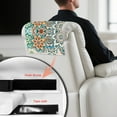 thumbnail image 5 of Xixirimido Boho Mandala Dragonfly Pattern Recliner Headrest Protector, Non Slip Waterproof Headrest Cover, Leather Recliner Headrest Cover for Sofa, Furniture, Office Chair, 1Pcs, 5 of 7