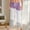 Purple, variant on Qulqfy Women's Pants Lounge Blue Baggy Pants Wide Leg Color Block Elastic Waist Pull On Pants for Women