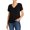 Black, variant on Bella Dahl womens  V-Neck T-Shirt, xs, Black