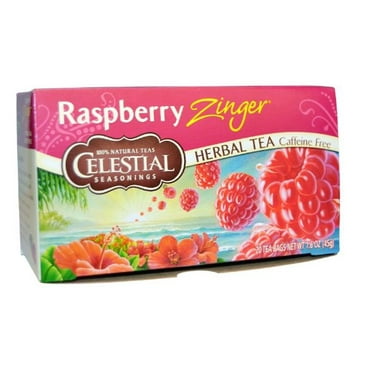 Celestial Seasonings Herbal Tea, Raspberry Zinger, 20 Count (Pack of 3 ...
