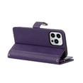 thumbnail image 4 of Allytech iPhone 14 Pro Max Case Wallet, Multiple Cards Holder Shoulder Strap Hand Wrist Zipper Wallet Stand Shockproof Wallet Case Purse for Apple iPhone 14 Pro Max - Purple, 4 of 8