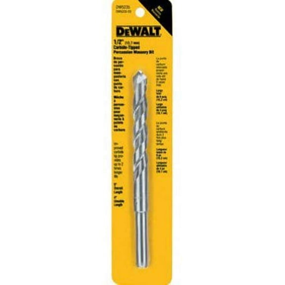 Dewalt - DW5234 - 7/16 x 6 3-Flat Hammer Drill Bit, Number of Cutter Heads: 2
