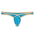 thumbnail image 2 of TANBOM Men's Nylon Sexy Thong Underwear Precise Coverage Bulge Pouch Breathable Comfortable Emerald Blue L, 2 of 6