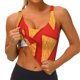 thumbnail image 3 of Balery Tortilla chips Sujetadores deportivos con espalda cruzada para mujer, acolchados, sin costuras, de alto impacto, ideales para yoga, gimnasio, entrenamiento y fitness.-Medium, 3 of 8