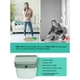 FVSA Broom and Dustpan Set, Indoor or Outdoor Broom and Dust Pan Combo, 53.15" Dust Pan for Adults(Cyan)