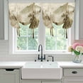thumbnail image 4 of Brown Mountain Balloon Curtains for Bedroom/Front Door/Bathroom, Misty Forest Nature Woodland Pine Tree Landscape Tie Up Curtains 63 Inch Length Kitchen Curtains Shades for Windows 46"x63", 4 of 8