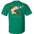 thumbnail image 3 of Fair Game Largemouth Bass Fishing T-Shirt Profile-Kelly-2x, 3 of 4