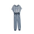 thumbnail image 1 of kusrkot Ensemble de Survêtement pour Femmes 2 Pcs Manches Courtes Col Rond Pull Long Sweatpants TG, 1 of 9
