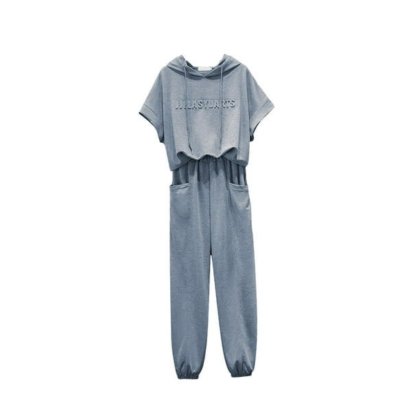 Conjunto deportivo de dos piezas para mujer, pantalón largo, estilo casual. SG
