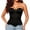 Black, variant on Women's Corset Top Strapless Sweetheart Neck Mesh Boned Waist Shaper M
