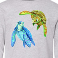 thumbnail image 4 of Inktastic Sea Turtles Swimming Together Long Sleeve Youth T-Shirt, 4 of 5