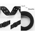 thumbnail image 5 of Gelante Canvas Double Grommet Hole Belt - Purple, M, 5 of 6