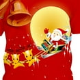 thumbnail image 3 of AURIGATE Men's Fashion Christmas Funny Print Slim Youth Short Sleeve T-shirt Tops, 3 of 3