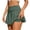 Army Green, variant on Womens Athletic Skort High Waist Tennis Skirts with Shorts Butterfly Ruffle Skirts with Pockets Ruffle Tennis Skirts Flowy Double Layered Dance Skirts