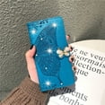 thumbnail image 3 of Samsung Galaxy Note 20 Ultra Wallet Case, Mantto Bling Butterfly Flower PU Leather Flip Phone Cover Credit Cards Slot Shockproof Kickstand Case for Samsung Galaxy Note 20 Ultra, Blue, 3 of 9