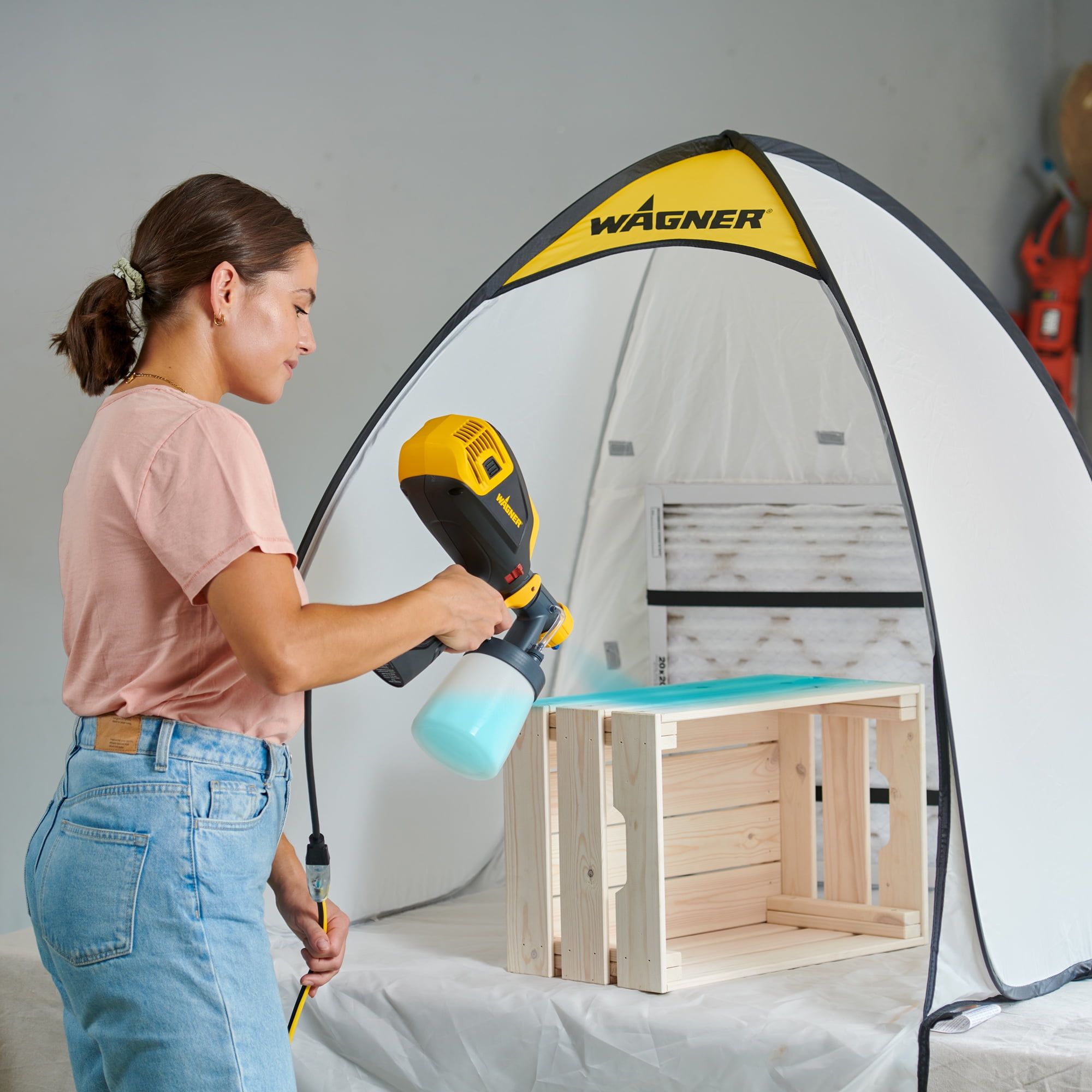Wagner Spraytech C900051 HomeRight Small Spray Shelter Tent Portable For  DIY Spray Painting, Hobby Paint Booth Tool Painting Station