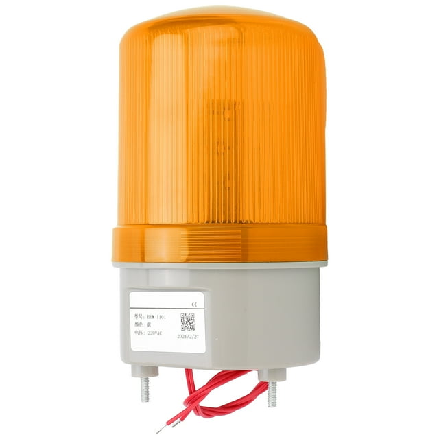 Pole Mount Beacon Warning Light, Industrial LED Rotating Strobe Beacon Warning Lights Sufficient Lighting For Densely Populated Places For Most People Yellow