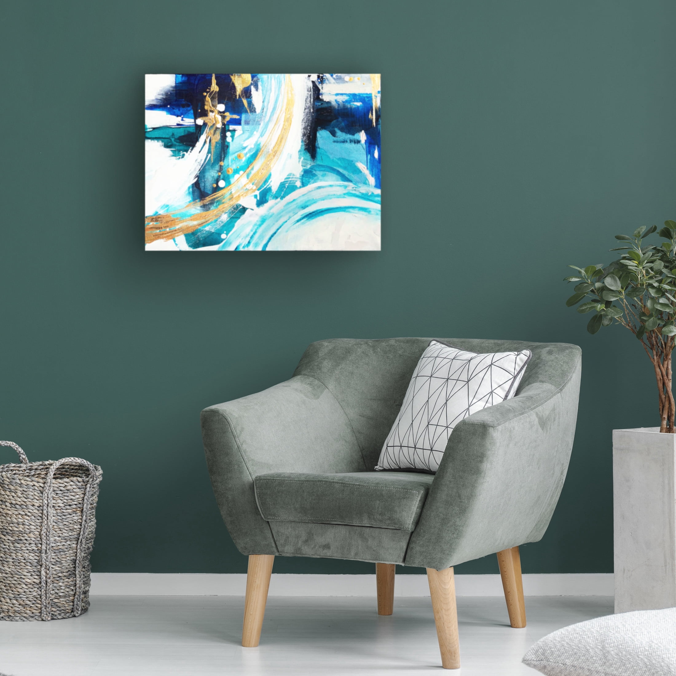 Trademark Fine Art Alyson Storms  Angle Gold B Canvas Wall Art
