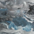 thumbnail image 4 of 30" x 59" Abstract Framed Wall Art with Silver Foil Accents and Black Frame, by DecMode, 4 of 9