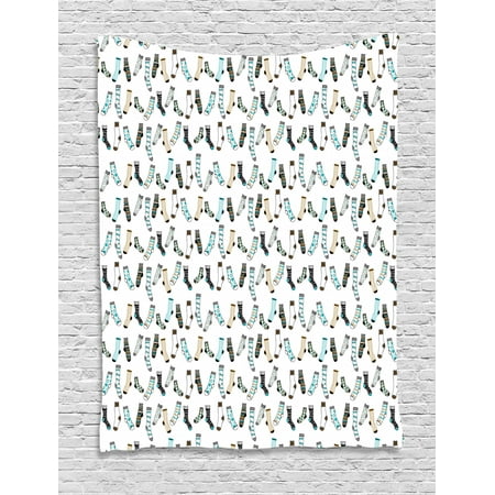 Cartoon Tapestry Messy Teenager Kids Room Rain Of Socks