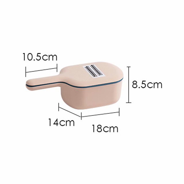 Utensilios De Cocina Multifuncionales Rebanados Rebanados Rebanados, Rallar Y Cortar Patatas Fritas, Trituradora Doméstica (Rosa) ZefeiWu 8390615098670