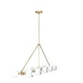 thumbnail image 4 of 8 Light Globe Mid Century Brass Sputnik chandelier light Fixture, 4 of 10